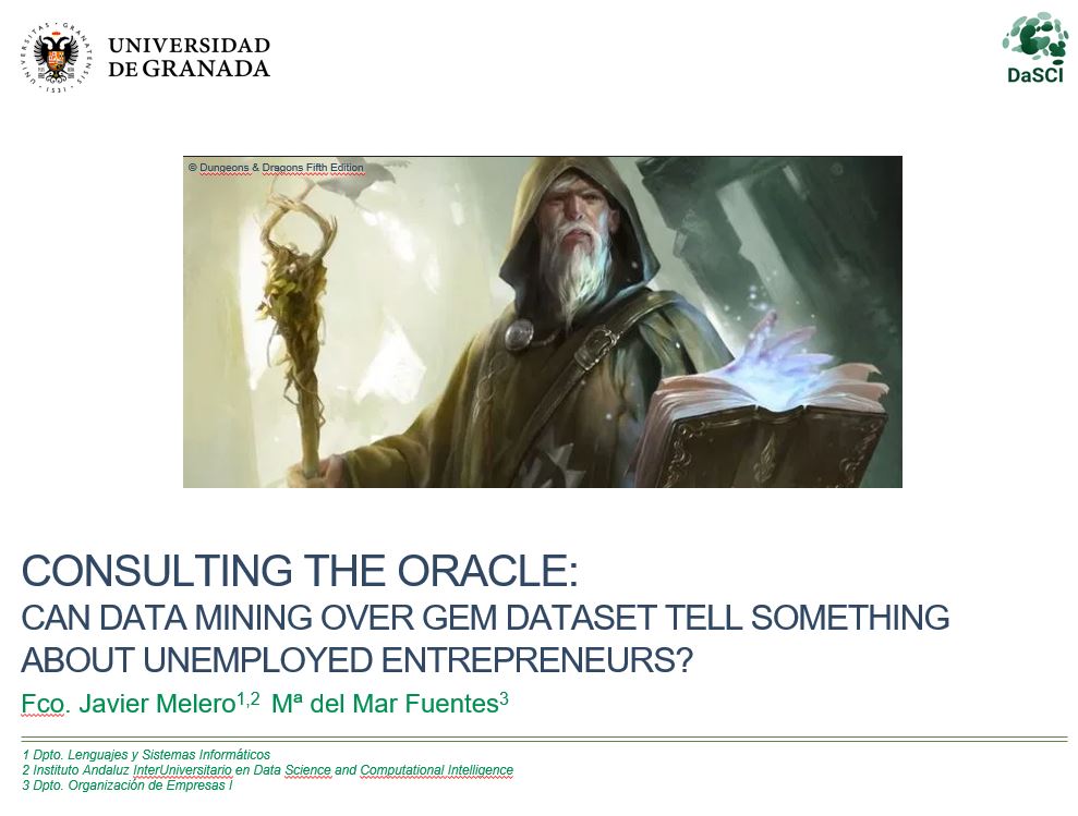 Consulting the oracle: Can data mining over GEM Dataset tell something about unemployed entrepreneurs?